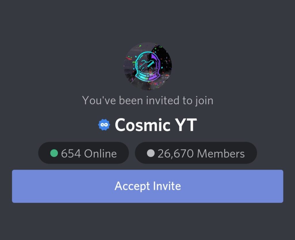 Cosmic YT Discord