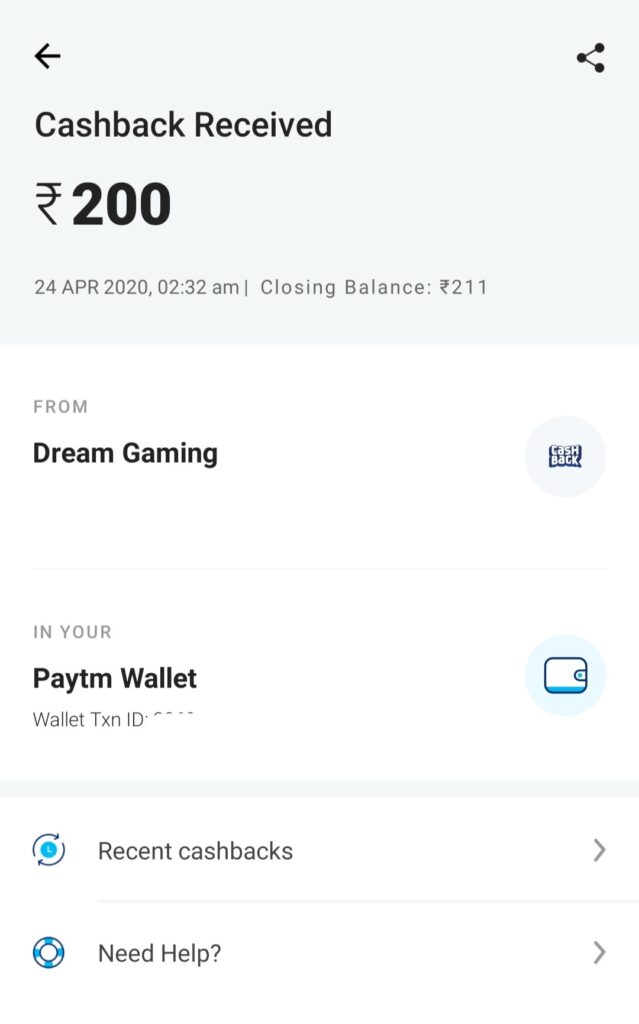 Payment Proof of Official Dream Gaming Apk