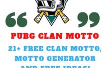 Pubg Clan Motto