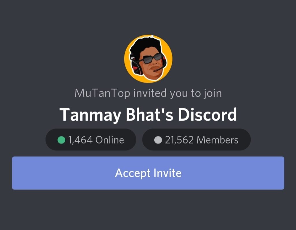 Tanmay Bhat Discord
