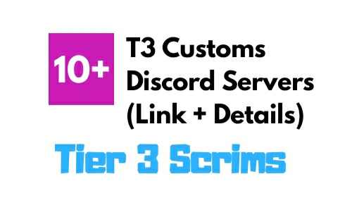 Tier 3 Customs Pubg Discord Server Link