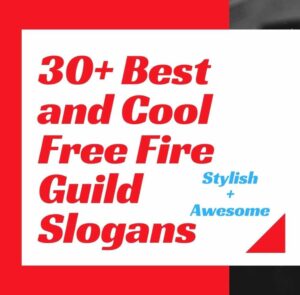Free Fire Guild Slogan